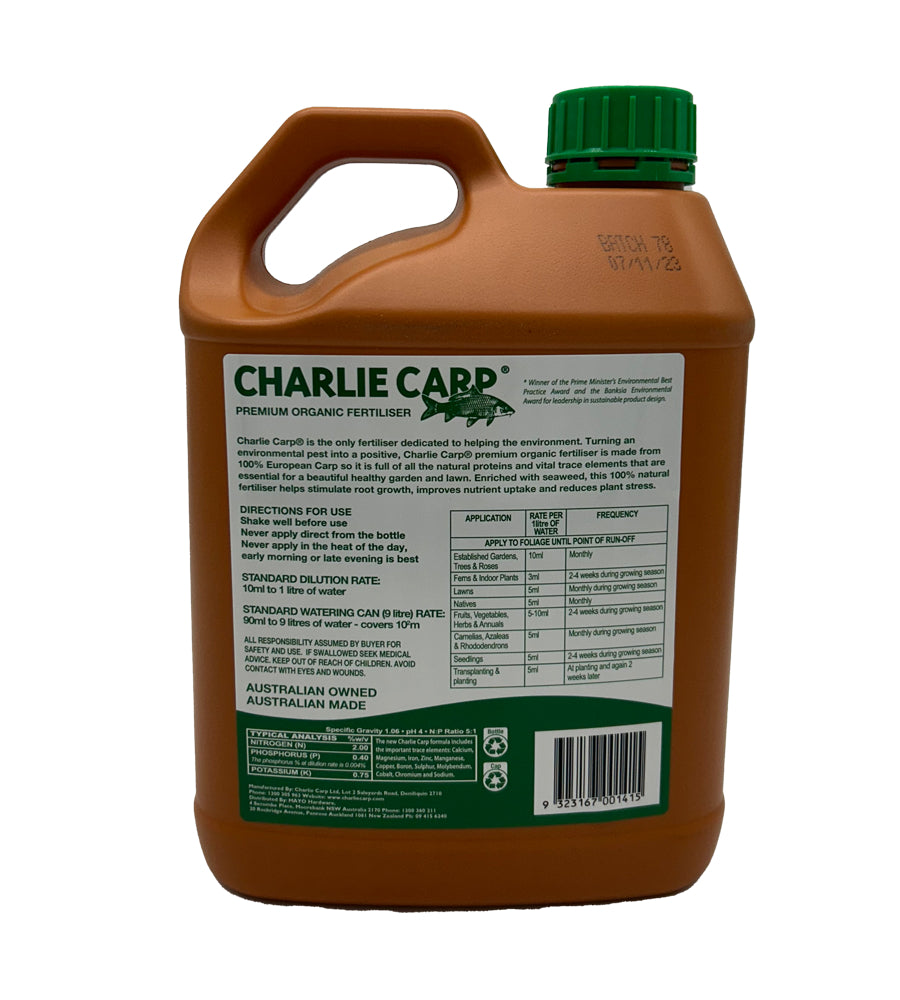 Charlie Carp 2.5 Litre Organic
