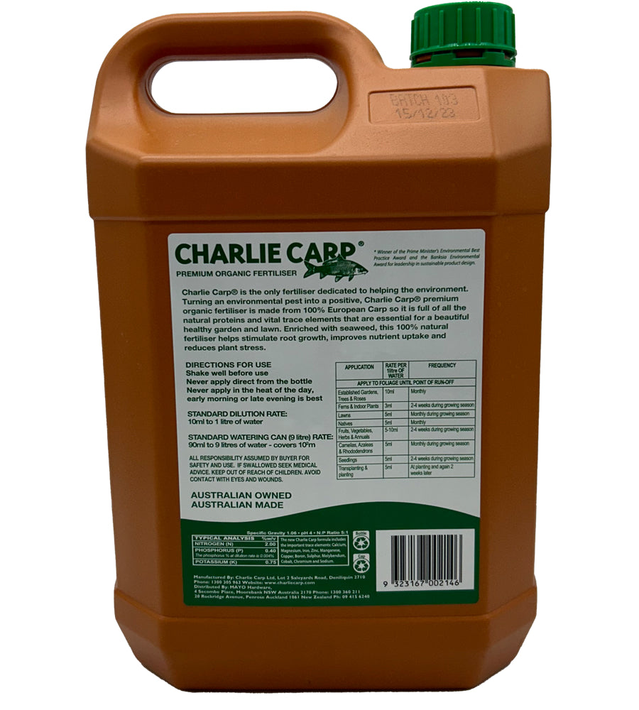 Charlie Carp 5 Litre Organic