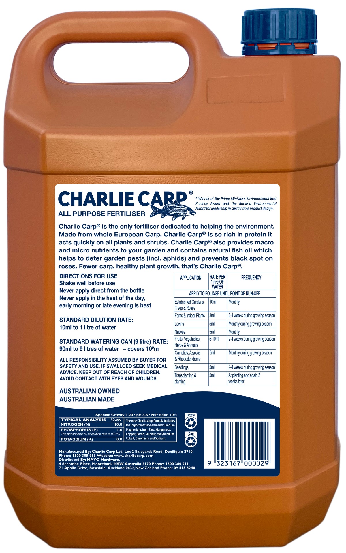 Charlie Carp 5 Litre All Purpose